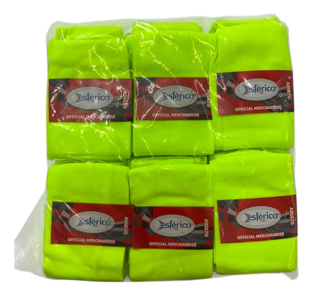 Pack 12 Pares Medias Deportivas Adulto Béisbol Fútbol Neon