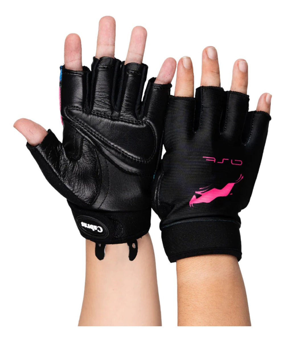 Guantes Para Gym Cabras Multicolor Dama Medianos Wfl-241