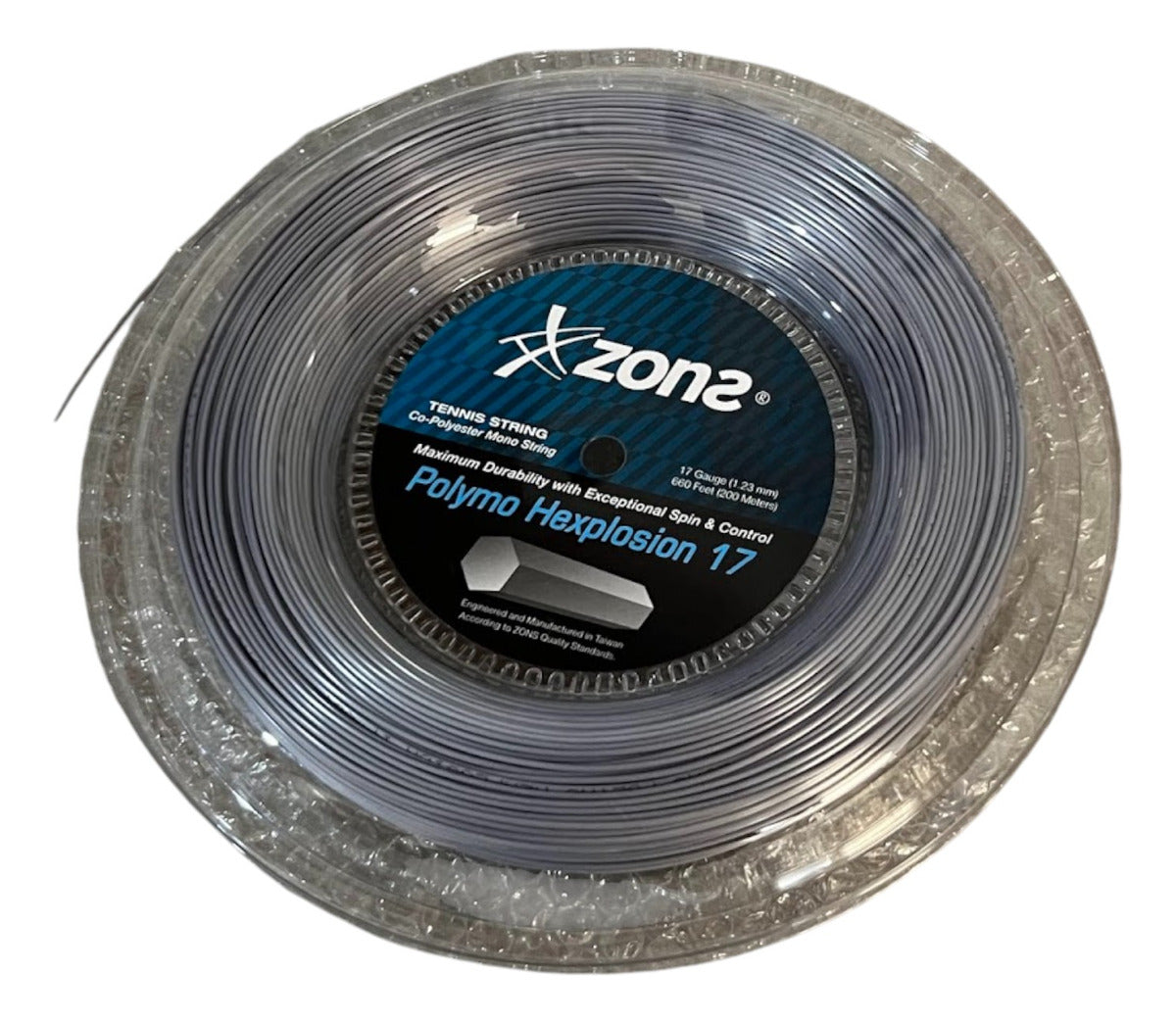 Rollo De Cuerda Zons Polymo Hexplosion Plateado 17