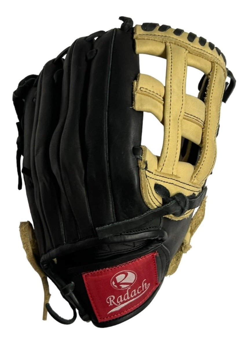 Guante De Beisbol Radach Pro Cuadro Caja H 12in Black Bone