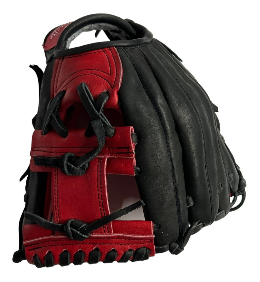 Guante De Beisbol Radach Pro Cuadro 11.75in Black Red Black