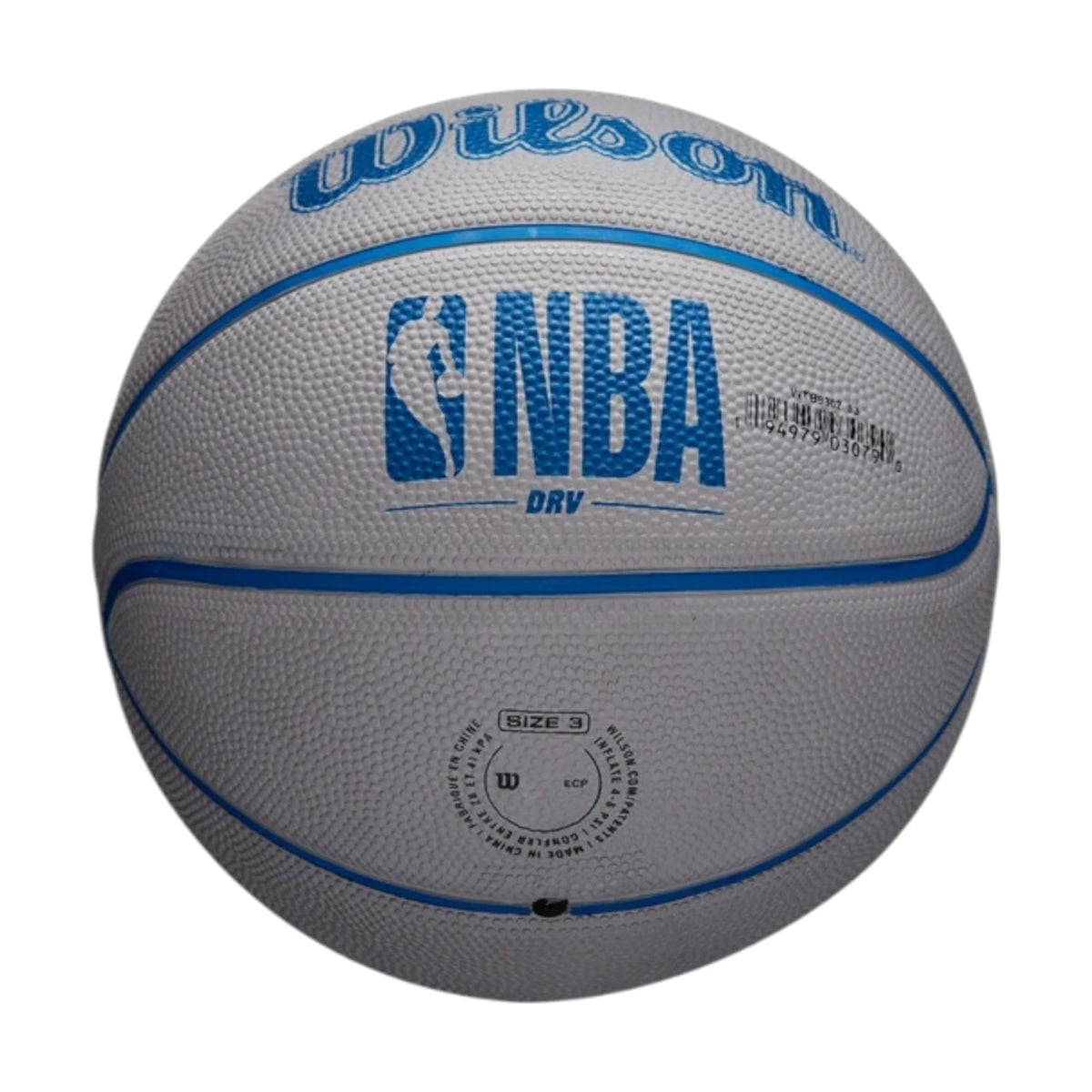 Mini Balón De Basquetbol Wilson Nba Drv Tamaño Mini #3 Gris