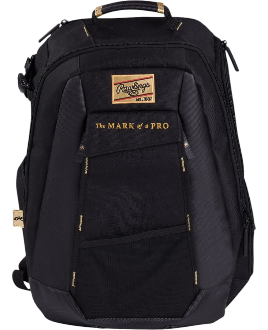 Backpack De Béisbol Rawlings Gold Collection Utility Black