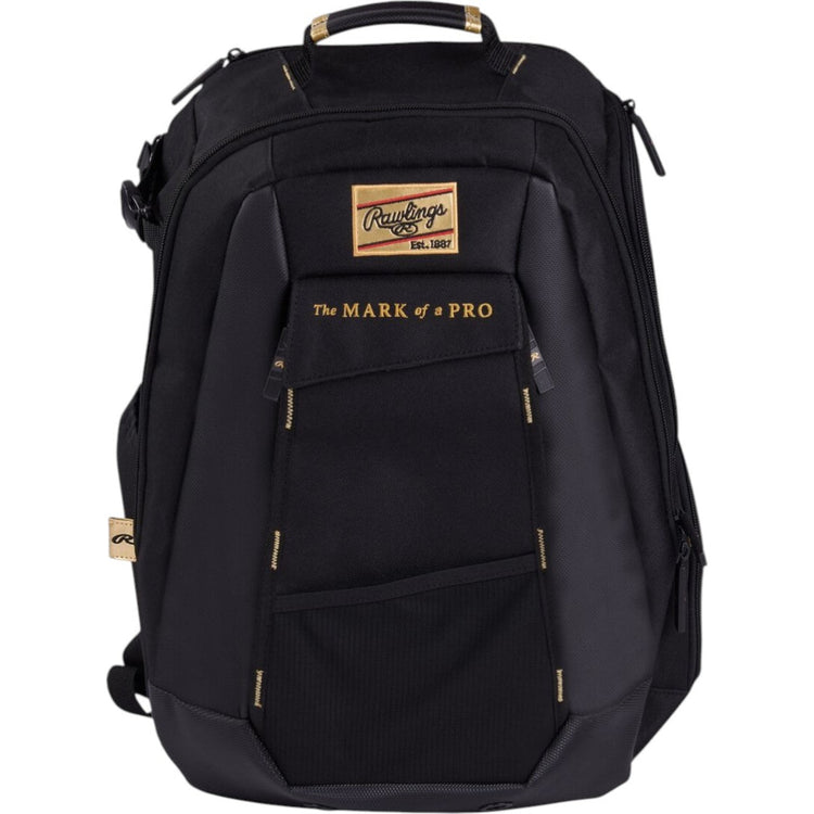 Backpack De Béisbol Rawlings Gold Collection Utility Black