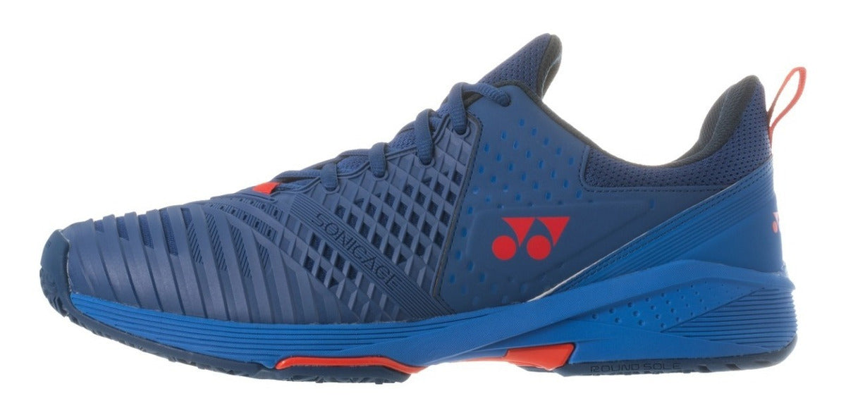 Tenis Yonex Sonicage 3 Clay Navy Red 10mx 12us Arcilla