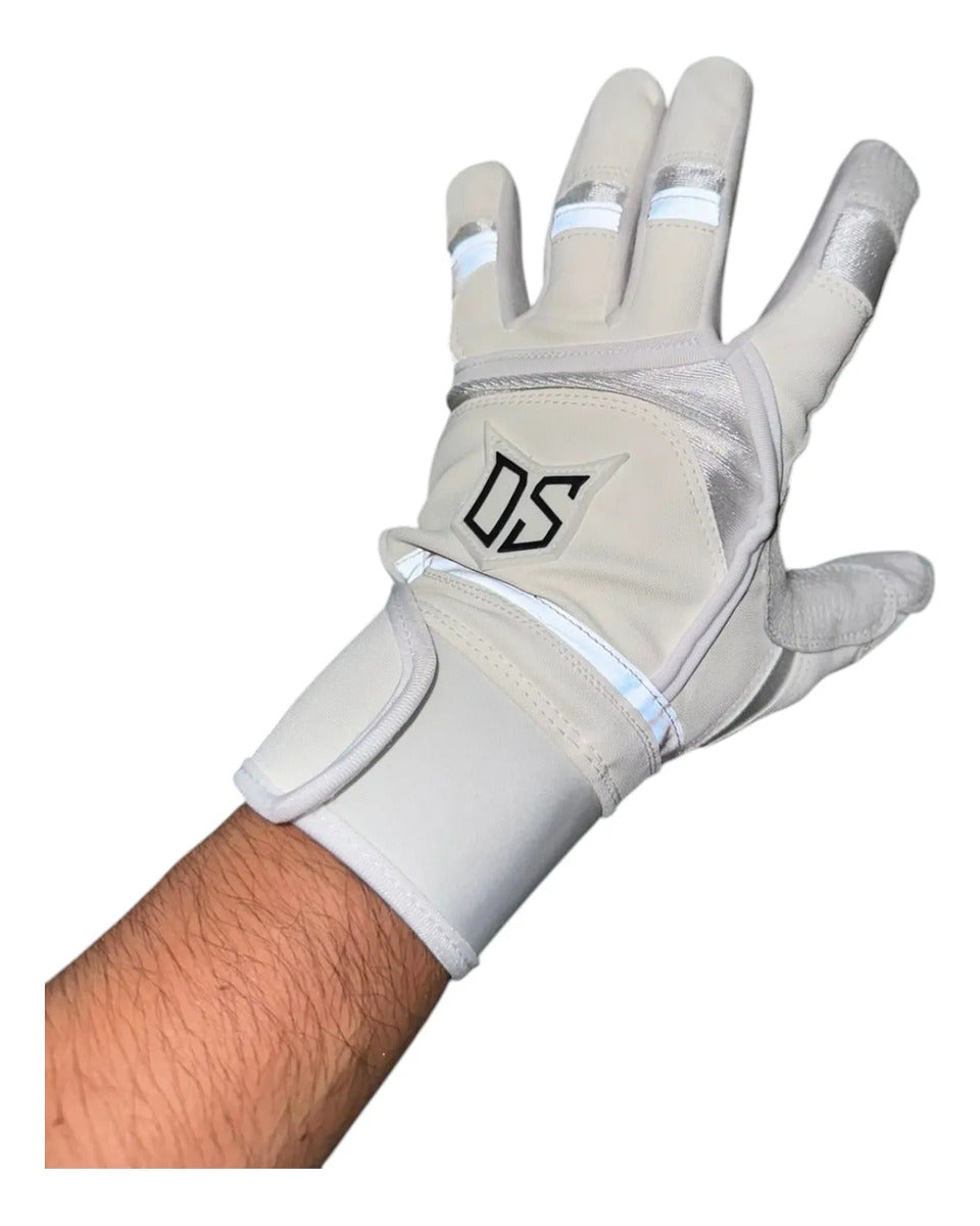 Guantes Bateo Demon Slugger Ds Long Cuff Blanco Xl