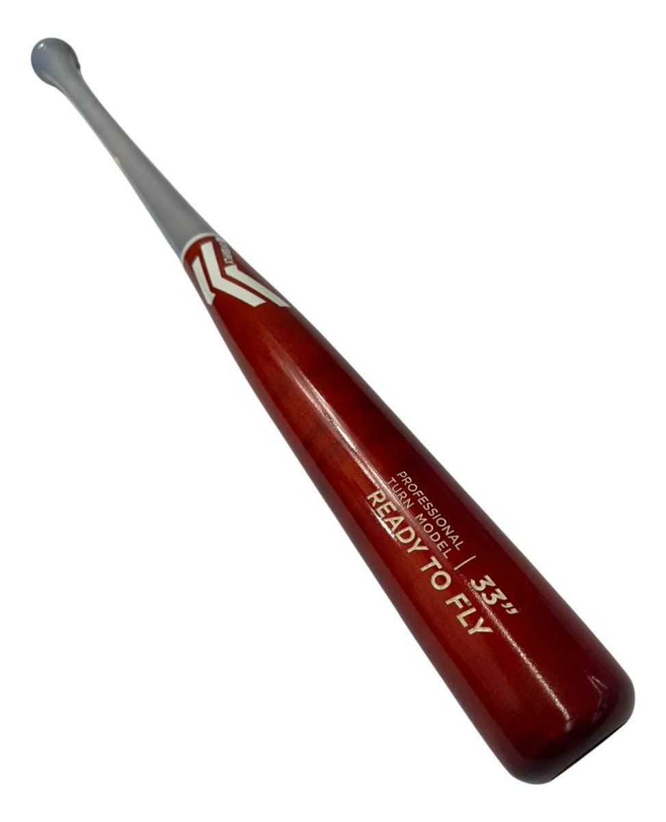 Bat Beisbol Overfly Ready To Fly 33in Madera Gris/rojo