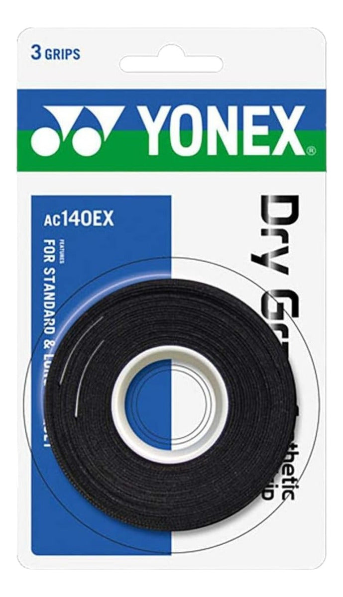 Overgrips Yonex Dry Super Grap C/3 Absorbente Negros