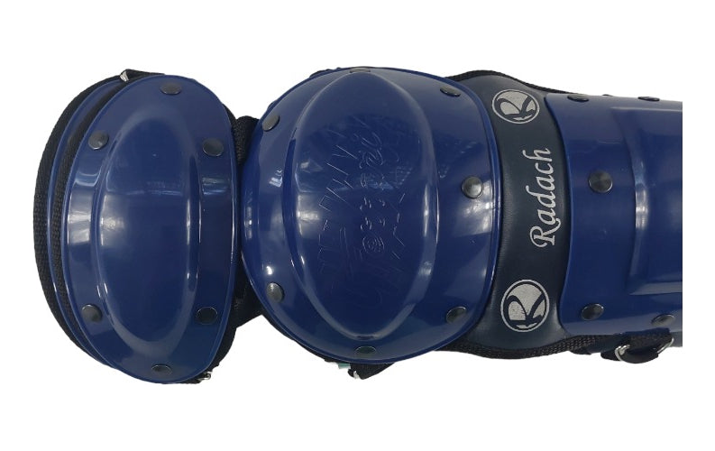 Espinilleras De Béisbol Doble Protección Color Marino Radach