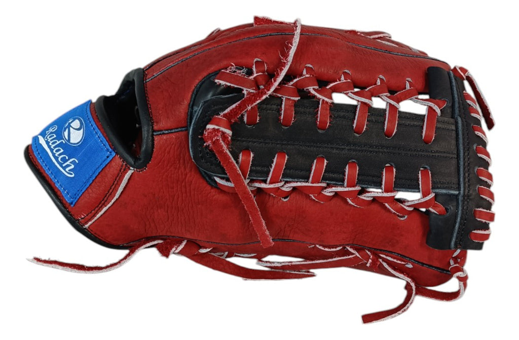 Guante De Beisbol Radach Rookie 12.75in Caja Tejida Rojo/ngo