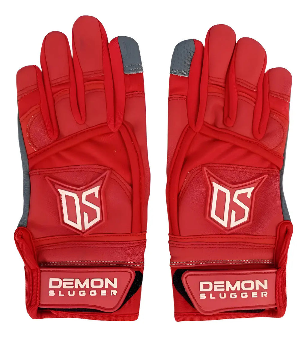 Guantes De Bateo Para Niño Demon Slugger Rojo Beisbol Ys