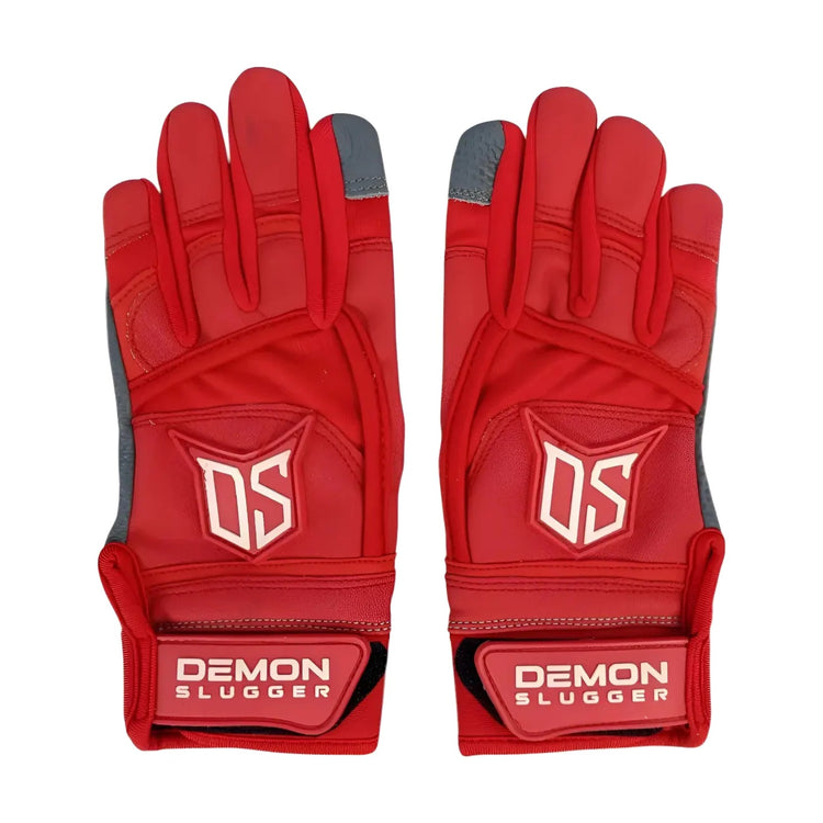 Guantes De Bateo Para Niño Demon Slugger Rojo Beisbol Ys