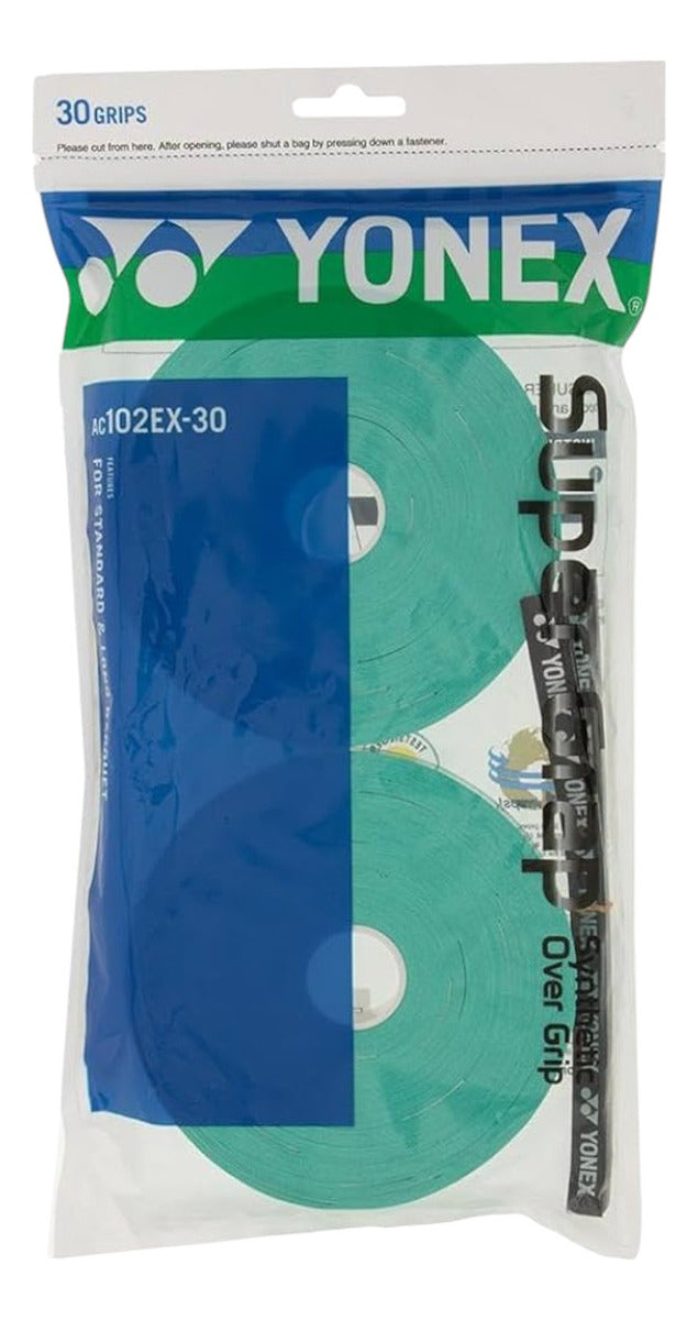 Overgrips Yonex Super Grap Rollo 30 Piezas Verde Mente