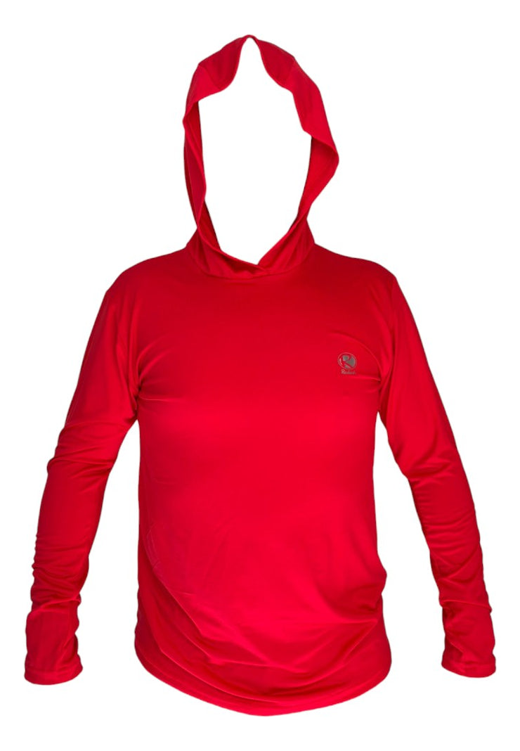 Sudadera Deportiva De Béisbol Radach Manga Larga C/gorro Red