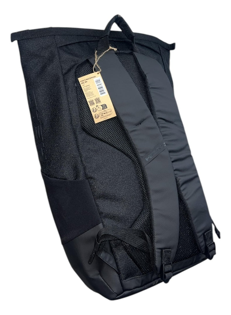 Mochila Head Pro X Backpack 25l Negra Para 3 Raquetas