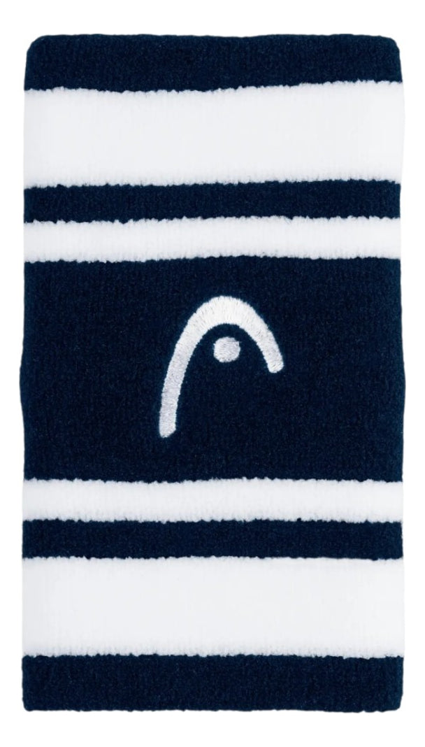 Muñequera Head Wristband Striped 5 Navy/white