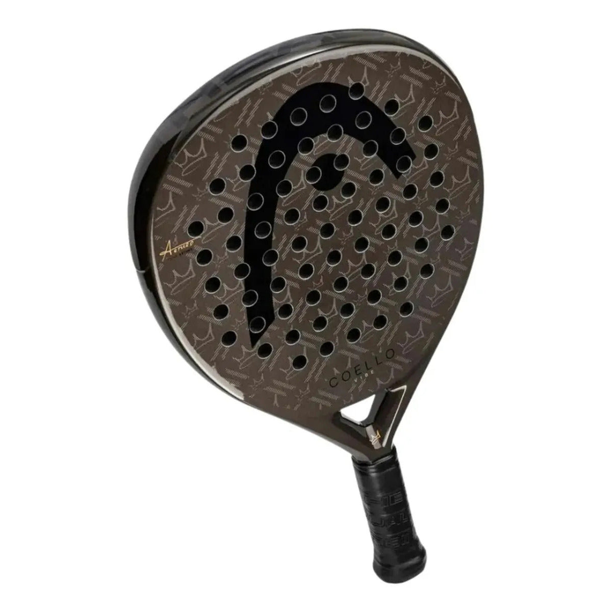 Pala Pádel Head Coello Vibe 2026 Arturo Coello Forma Lágrima Oversize Fibra De Vidrio Power Foam Pala De Pádel Fácil Potencia Amplio Punto Dulce Para Principiantes E Intermedios Gris