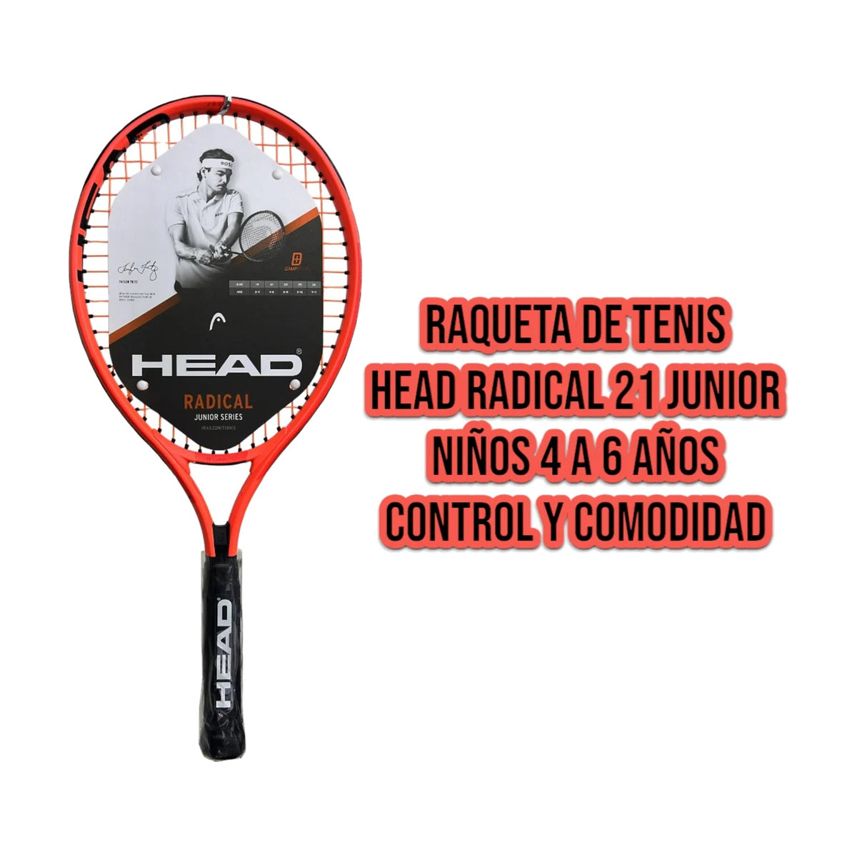 Raqueta De Tenis Head Radical 21 Junior Niños 4 A 6 Años