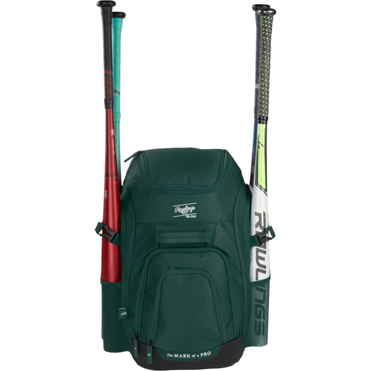 Backpack Rawlings Franchise 2 Players Dark Green Beisbol