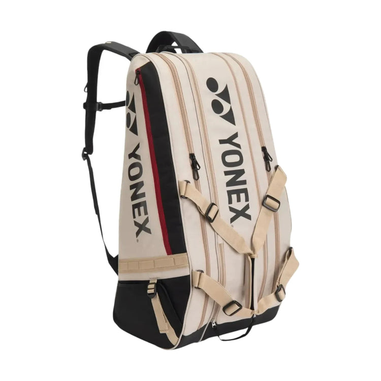 Raquetero Tenis Yonex Gearlogic Racquet Bag 9 Raquetas Beige Beige