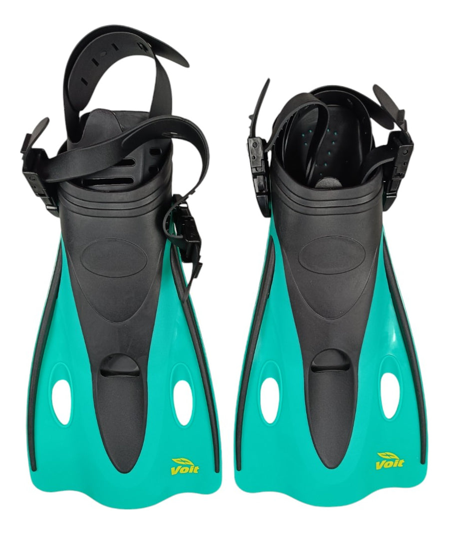 Aletas De Natación Ajustables Para Adulto Talla Ch-m Aqua