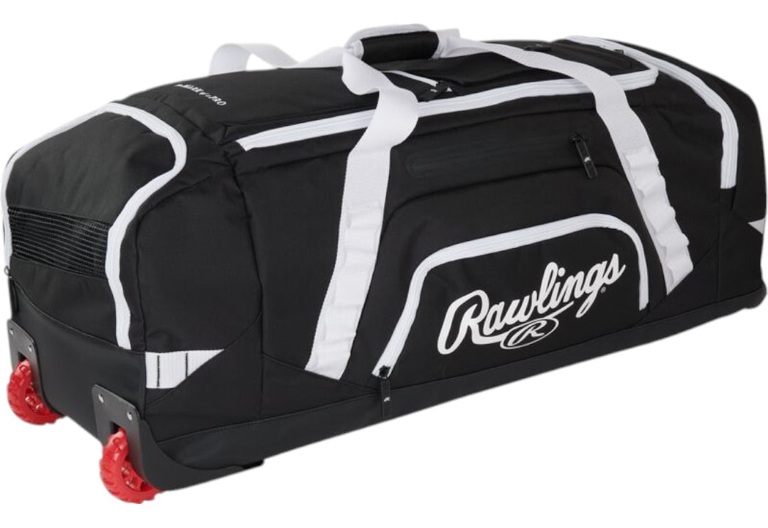 Maleta Con Ruedas Rawlings Yadi 2 Para Beisbol Softbol Negra
