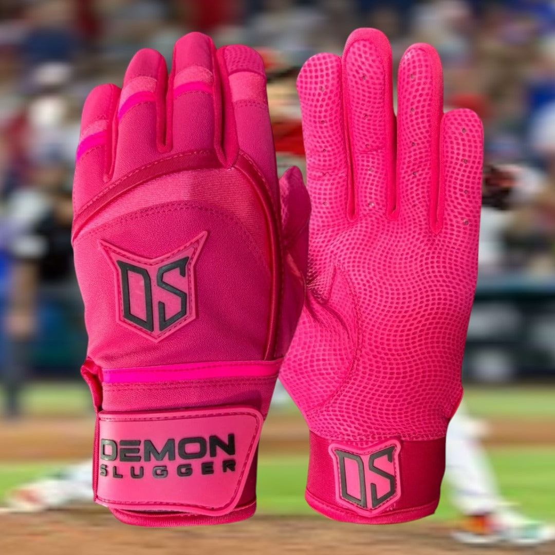 Guantes De Bateo Demon Slugger Fiesta Colors Rosa S