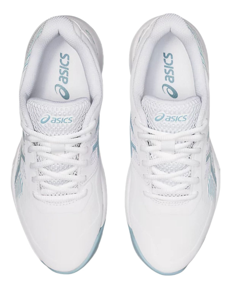 Tenis Asics Gel Game 8 White Smoke Blue Para Dama 7mx 10.5us