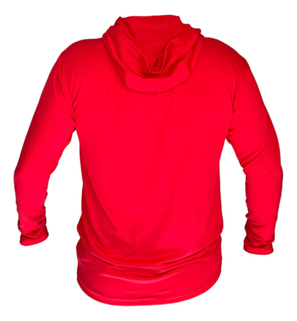 Sudadera Deportiva De Béisbol Radach Manga Larga C/gorro Red