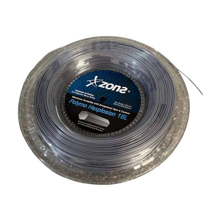 Rollo De Cuerda Zons Polymo Hexplosion Plateado 16l