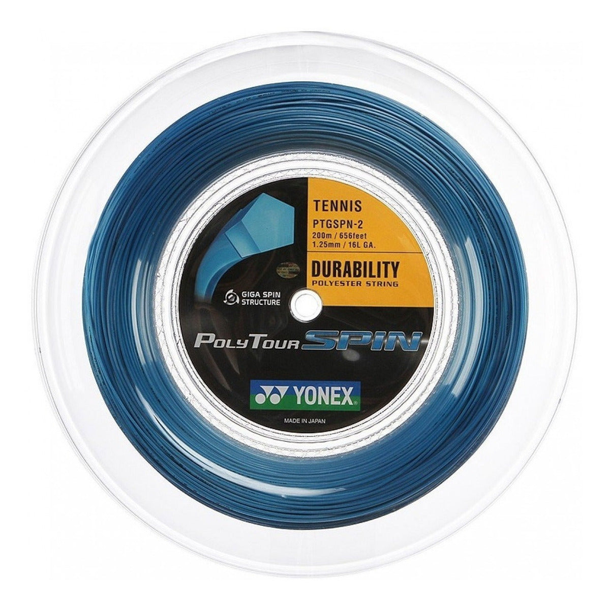 Cuerda Para Raqueta Yonex Polytour Spin 1.25mm Rollo 200m Az