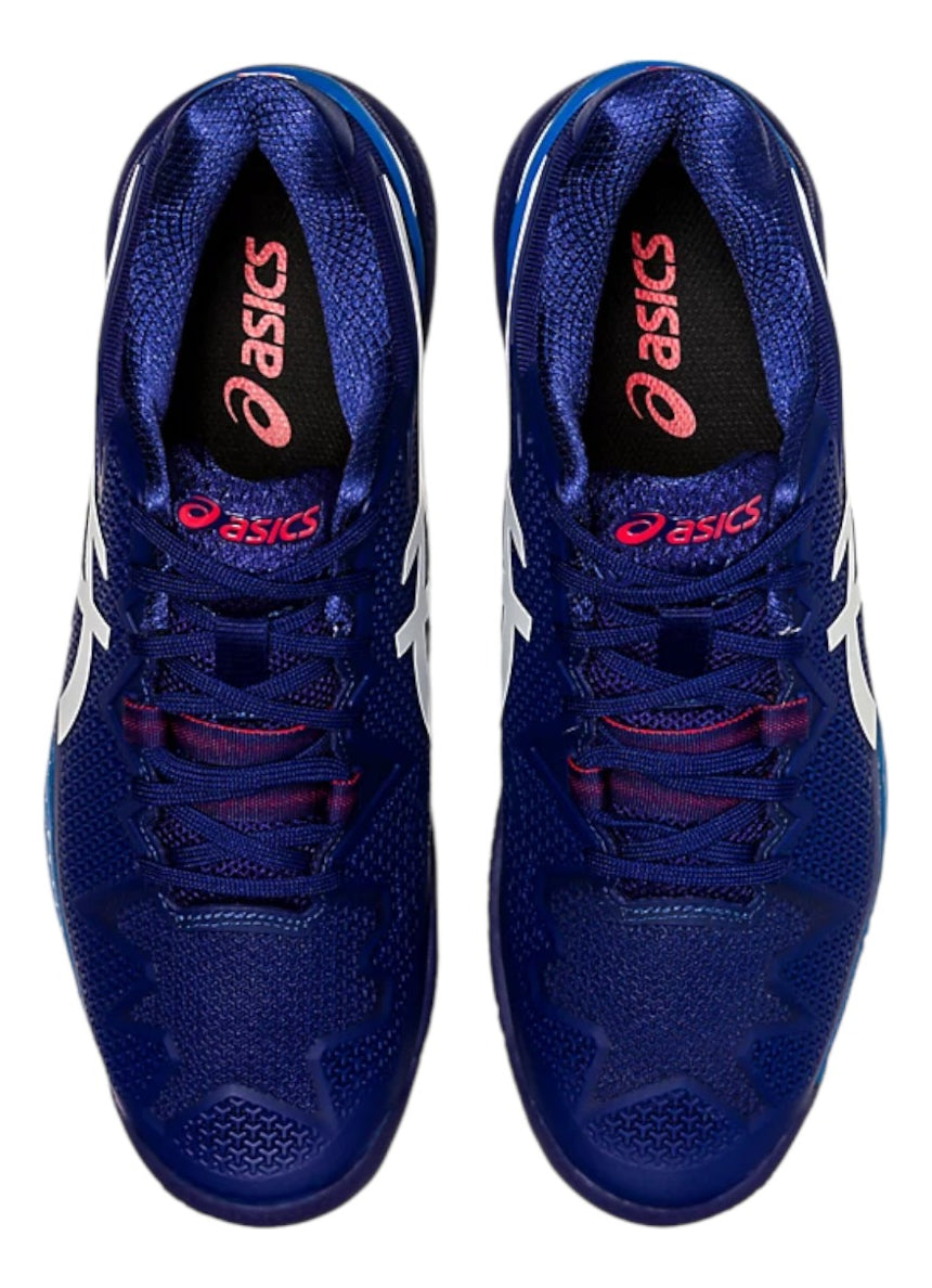Tenis Asics Gel Resolution 8 Blue Para Tennis 5.5mx 7.5us
