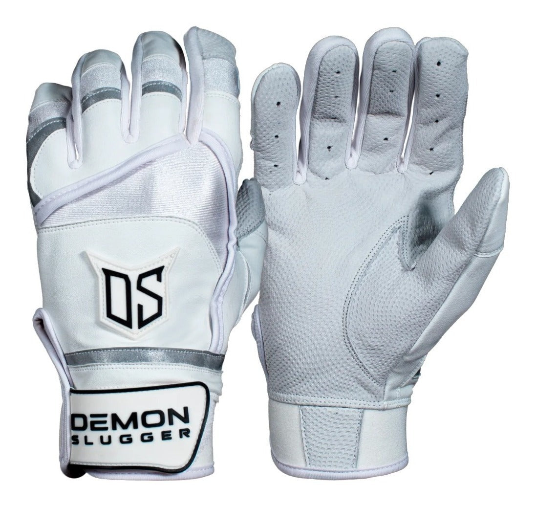 Guantes De Bateo Demon Slugger Ds Classica Blanco Gris Xl