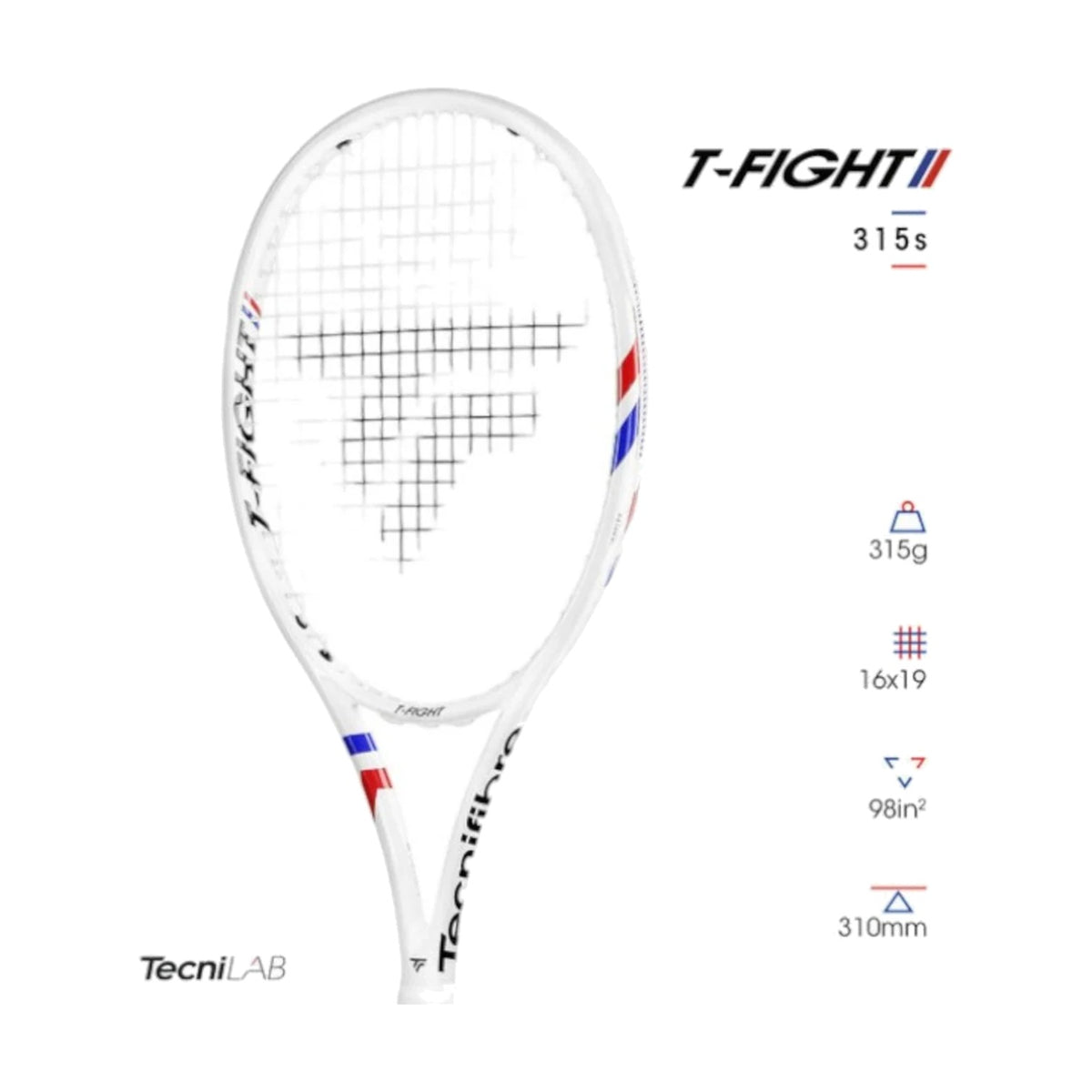 Raqueta De Tenis Tecnifibre Tfight 315s 4 3/8 Mod 2025
