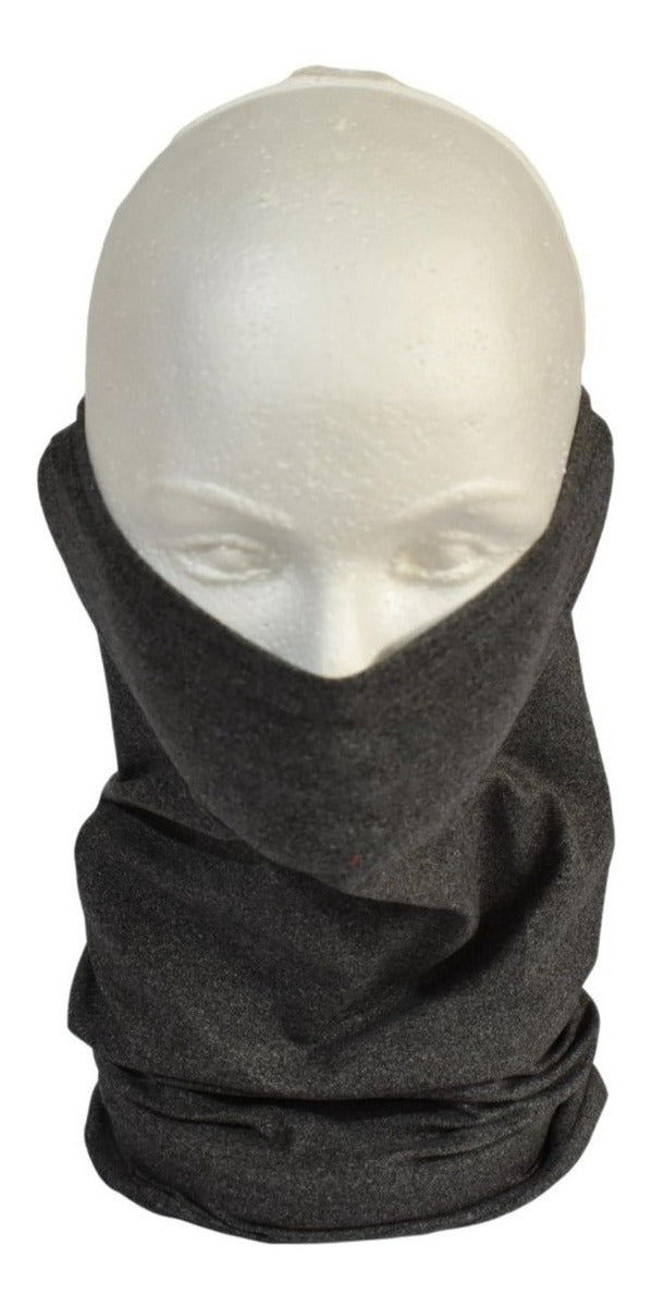 Fanda Protector De Cuello Y Cubrebocas Radach Gris Oxford