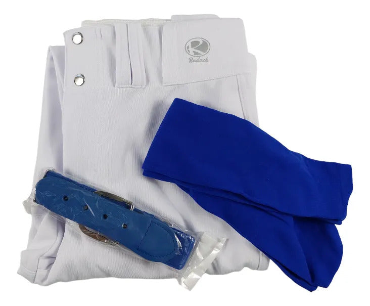 Pantalón De Béisbol Radach Talla 28 Con Medias Y Cinto Rey