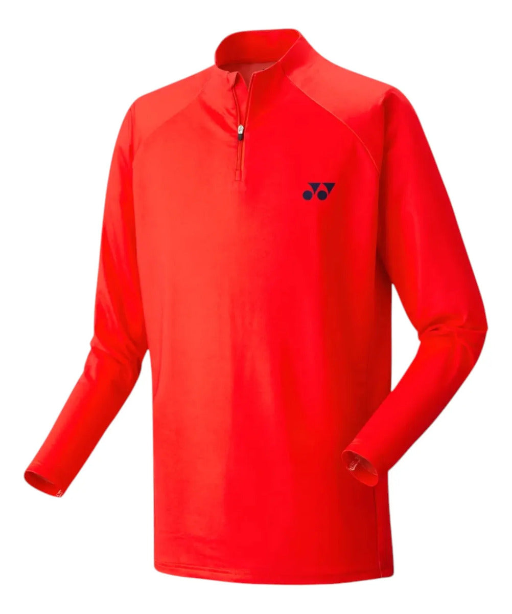 Playera Yonex Hombre Manga Larga Ym0037ex Rojo Perla