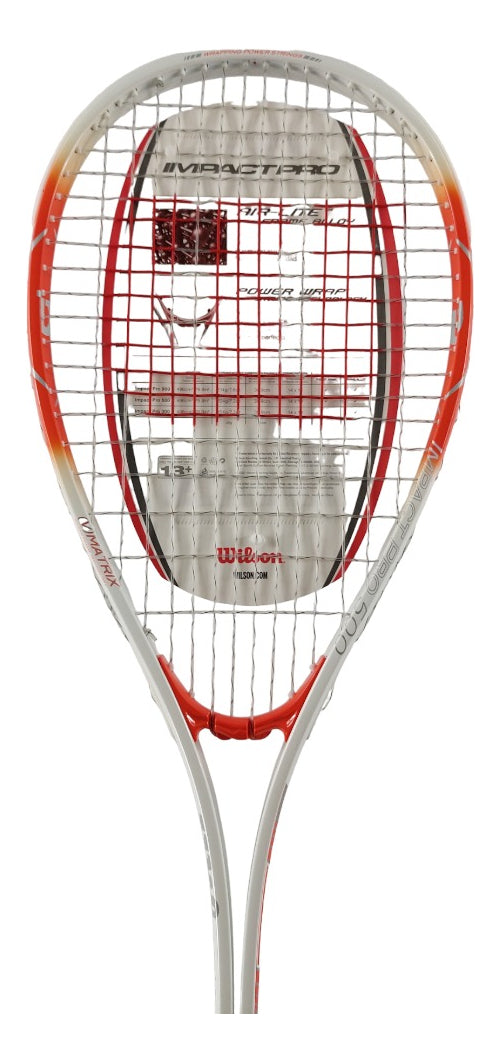 2  Pack Raqueta Para Squash Wilson Impact Pro Naranja