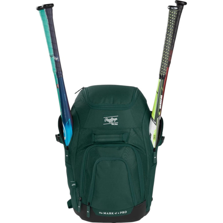 Backpack Rawlings Franchise 2 Players Dark Green Beisbol