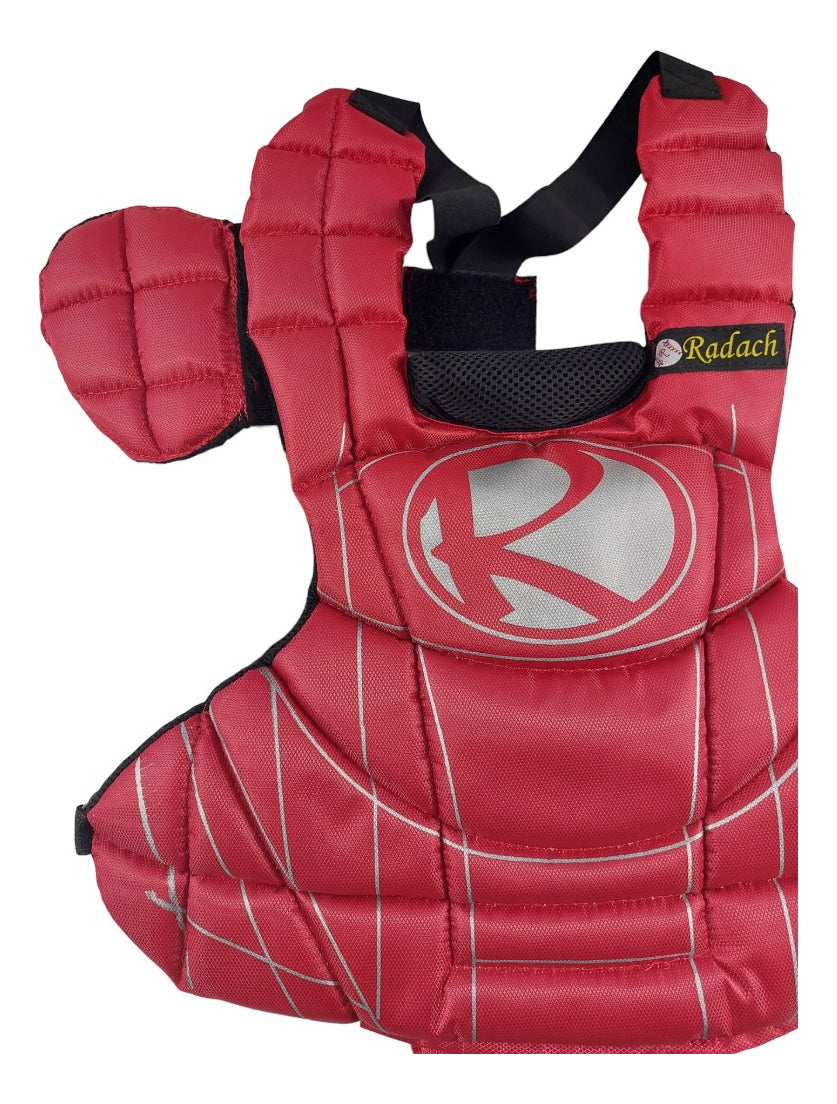 Peto Radach Para Cátcher Béisbol Softbol Rojo Infantil