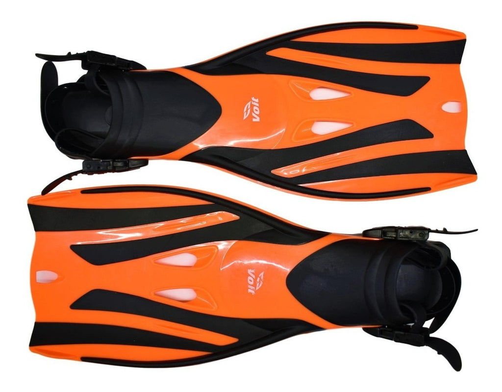 Set De Snorkel Triton Natación Voit Adulto Grande-xl Naranja