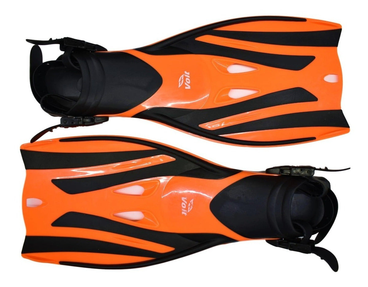 Set De Snorkel Triton Natación Voit Adulto Grande-xl Naranja