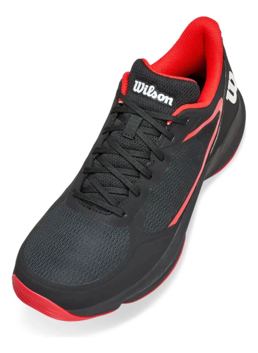 Tenis De Padel Wilson Hurakn Lite Negro Rojo 7.5mx