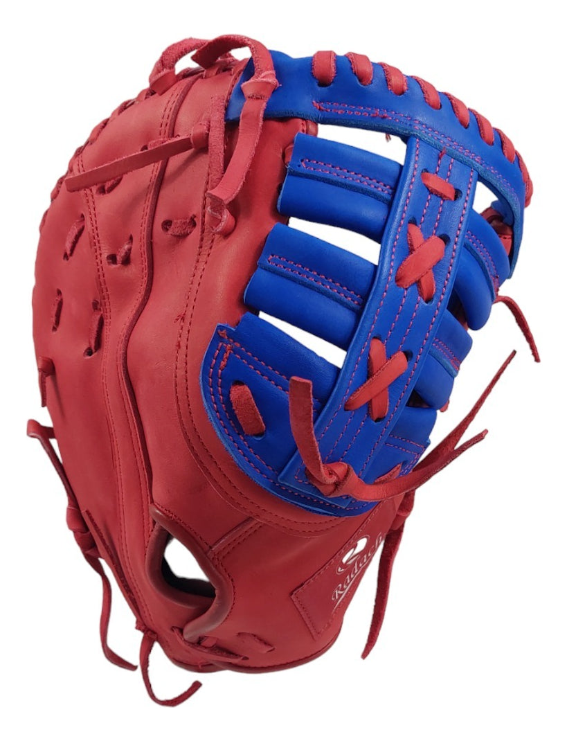 Guante De Beisbol Primera Base Radach Pro Rojo/azul 12.75