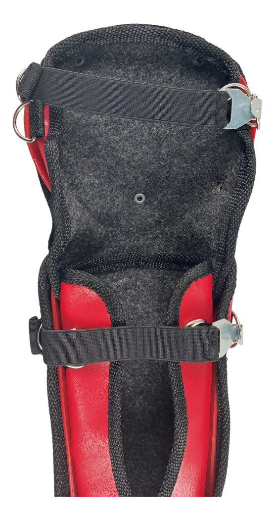 Espinilleras De Béisbol Infantil Color Rojo Radach