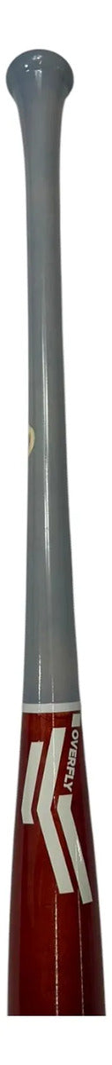 Bat Beisbol Overfly Ready To Fly 33in Madera Gris/rojo