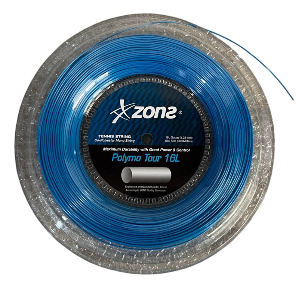 Rollo De Cuerda Para Raqueta Zons Polymo Tour Sky Blue 16l
