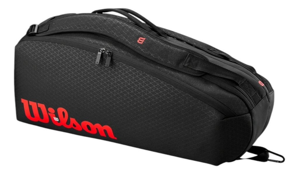 Raquetero Wilson Clash V3 6pk Negro Rojo