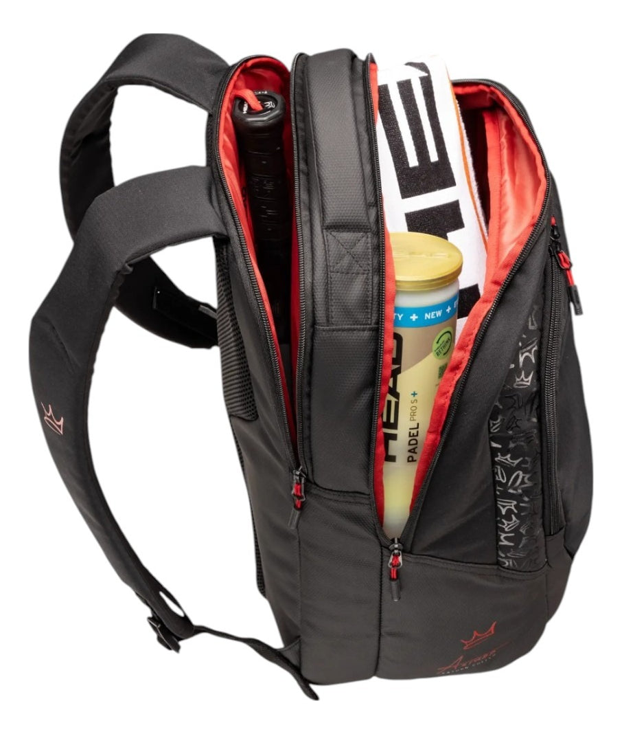 Back Pack Mochila De Padel Head Coello Pro X 30l Negro Rojo