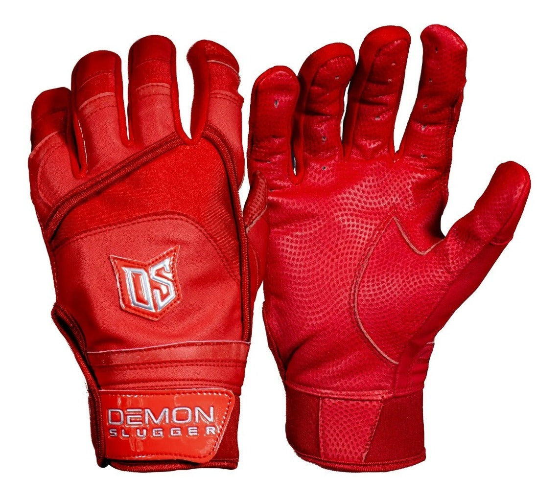 Guantes De Bateo Demon Slugger Ds Silver Rojo Xxl